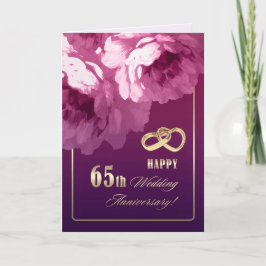 Grußkarten für das 65. Hochzeitstag Karte