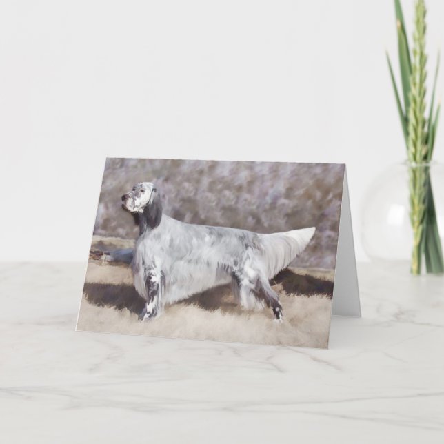 Grußkarten für English Setter Karte (Vorderseite)