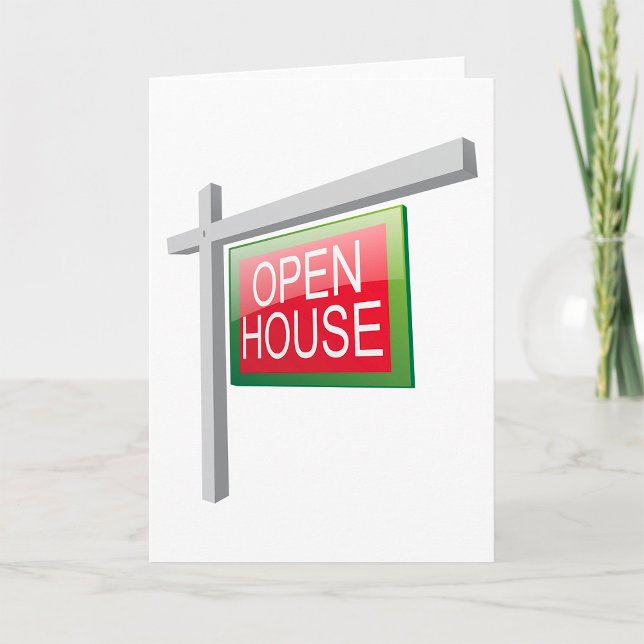 Grußkarten für Open House Real Anwesen signieren Dankeskarte (Von Creator hochgeladen)