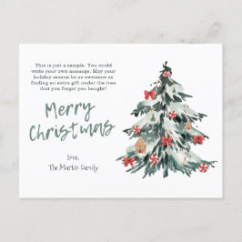 Grußkarten für Weihnachten Postkarte