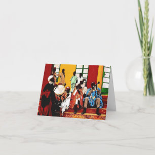 Grußkarten "Hausa Musicians" Karte