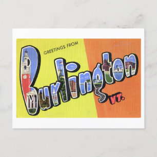 Grußkarten im Vintage-Stil aus Burlington, Vermont Postkarte