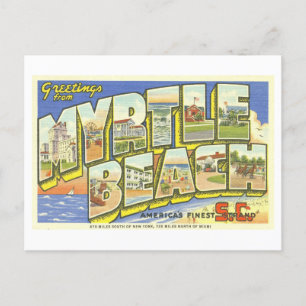 Grußkarten im Vintage-Stil aus Myrtle Beach, SC, Postkarte