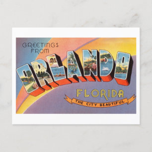 Grußkarten im Vintage-Stil aus Orlando, Florida Postkarte