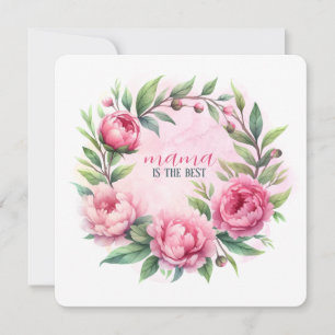 Grußkarten Kunstdrucken "Mama ist das Beste" Karte