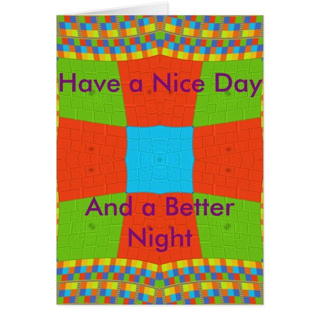 Grußkartenvorlage (Vorne)