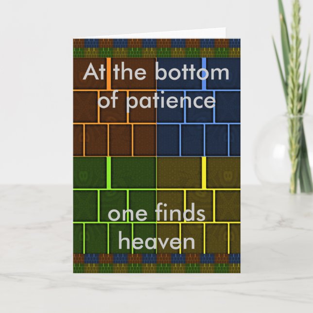 Grußkartenvorlage Karte (Vorderseite)