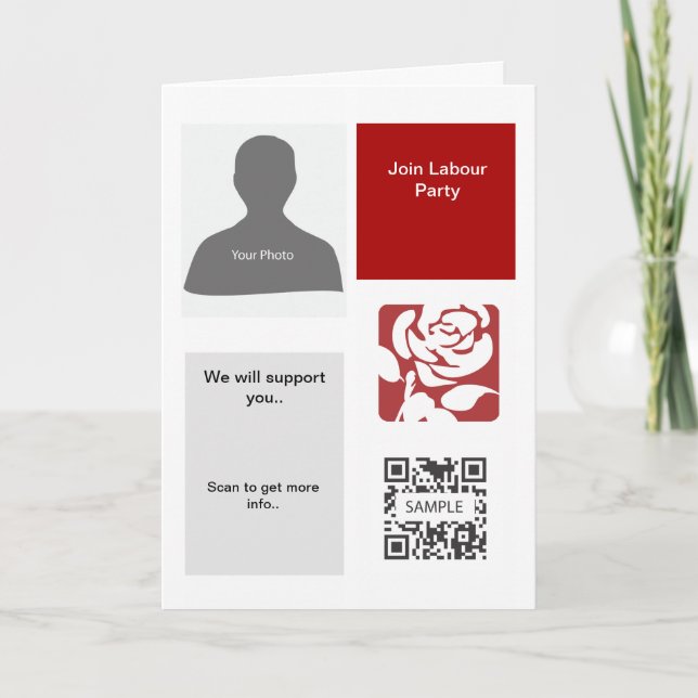 Grußkartenvorlage - Party Karte (Vorderseite)