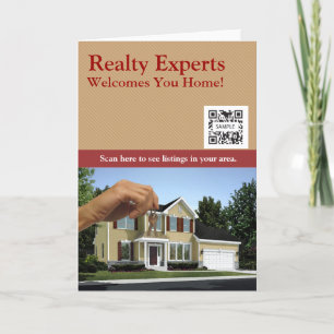Grußkartenvorlage Realty Experts Karte