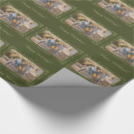Grußpapier für kundenspezifisches Foto der Saison Geschenkpapier
