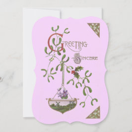 "Grußschmuck" Vintag Einladung