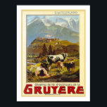 Gruyere Vintage Travel Poster<br><div class="desc">Based on a vintage travel poster.</div>