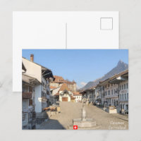 Gruyères, Schweiz Postkarte