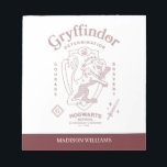 GRYFFINDOR™ Determination Courage Bravery Crest Notizblock<br><div class="desc">Show your house pride with this bold Gryffindor™ crest design, celebrating the values that define the bravest of witches and wizards. Featuring the iconic lion standing proudly before a shield, this striking artwork highlights Gryffindor’s core traits — Courage, Determination, and Bravery — in a powerful, vintage-inspired layout. The rich house...</div>