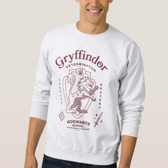 GRYFFINDOR™ Determination Courage Bravery Crest Sweatshirt (Vorderseite)