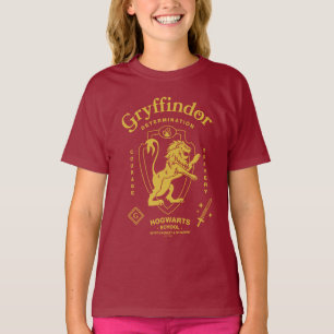 GRYFFINDOR™ Entschlossenheit Mut Tapferkeit Wappen T-Shirt