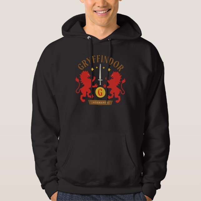GRYFFINDOR™ House Double Lion Sword Graphic Hoodie (Vorderseite)