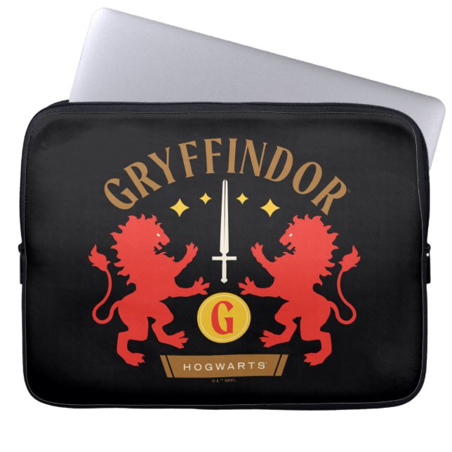 GRYFFINDOR™ House Double Lion Sword Graphic Laptopschutzhülle (Vorderseite)