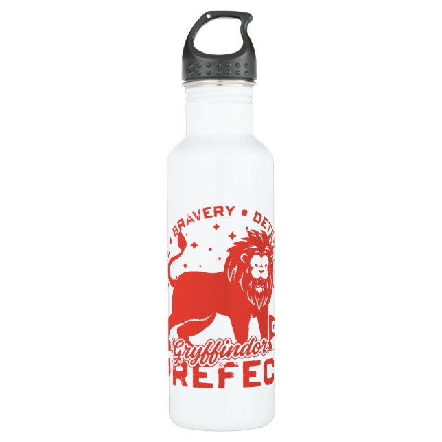 GRYFFINDOR™ Präfektes Abzeichen Edelstahlflasche (Vorderseite)