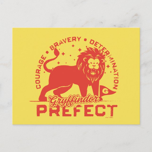 GRYFFINDOR™ Präfektes Abzeichen Postkarte (Vorderseite)