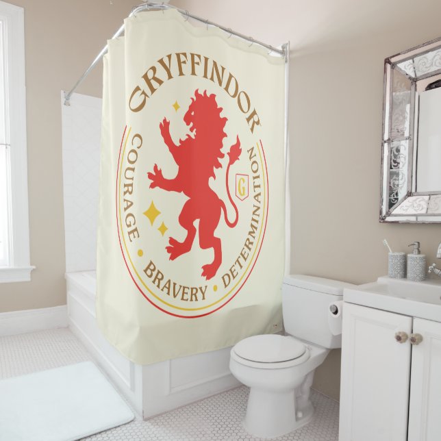 GRYFFINDOR™ Red Lion House Pride Abzeichen Duschvorhang (Beispiel)
