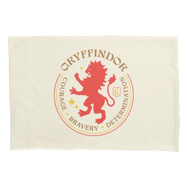 GRYFFINDOR™ Red Lion House Pride Abzeichen Kissenbezug (Vorderseite)
