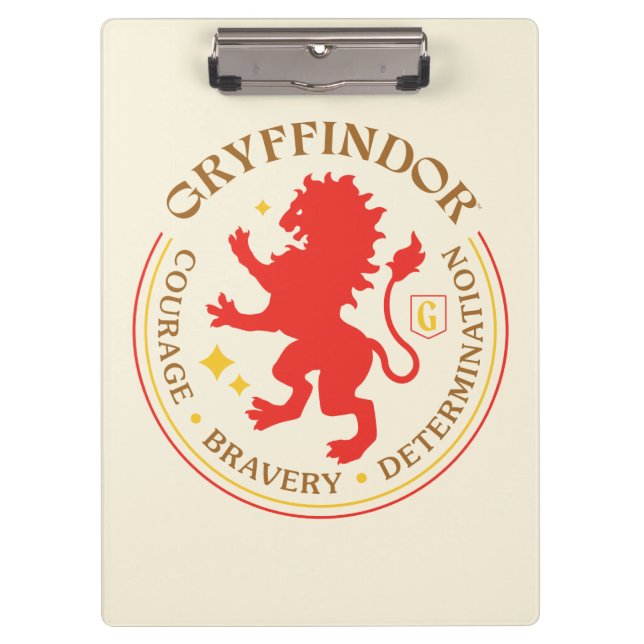 GRYFFINDOR™ Red Lion House Pride Abzeichen Klemmbrett (Vorderseite)
