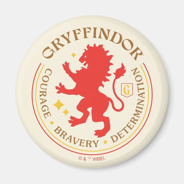 GRYFFINDOR™ Red Lion House Pride Abzeichen Magnet (Vorne)