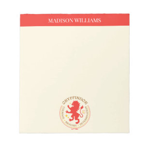 GRYFFINDOR™ Red Lion House Pride Abzeichen Notizblock
