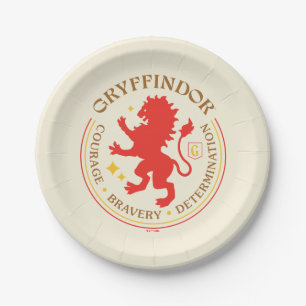 GRYFFINDOR™ Red Lion House Pride Abzeichen Pappteller