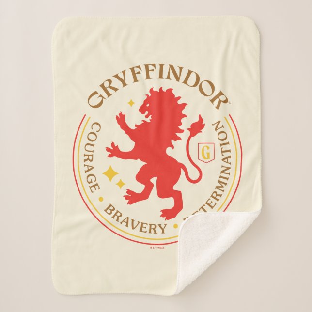 GRYFFINDOR™ Red Lion House Pride Abzeichen Sherpadecke (Vorderseite)