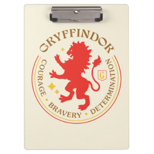 GRYFFINDOR™ Roter Löwe Haus Stolz Abzeichen Klemmbrett
