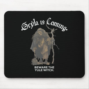 Gryla kommt, hüte dich vor dem Weihnachten Hexe is Mousepad