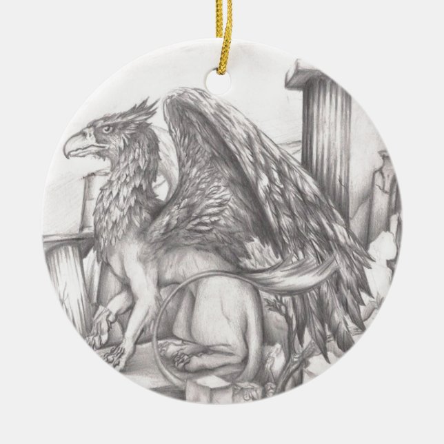 gryphon.jpg keramik ornament (Vorne)