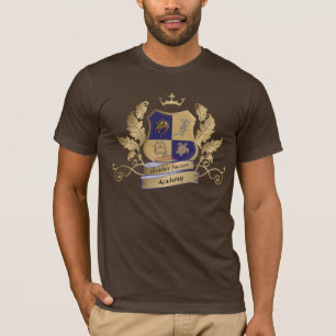 GSA Haus-Wappen kein Flügel-Blau-Gold T-Shirt