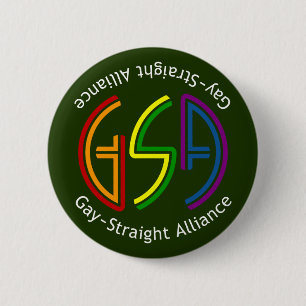 GSA Neon Round Dark Button