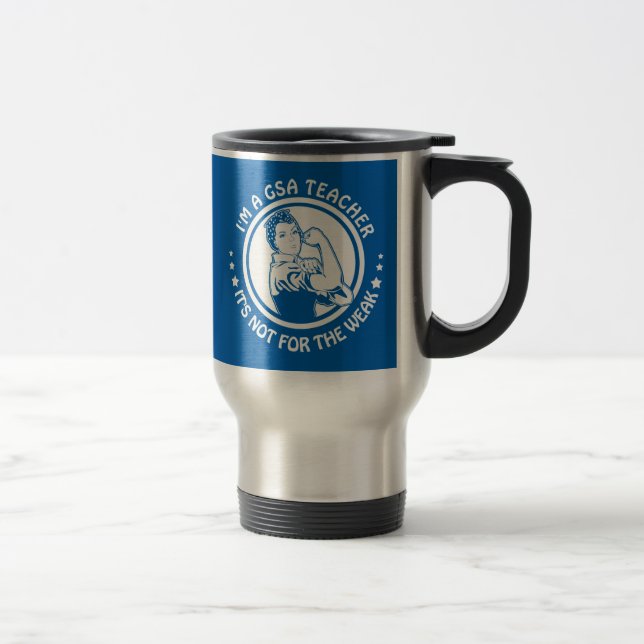 GSA Rosie Nieteneinschläger-Logo-Tasse - Reisebecher (Rechts)
