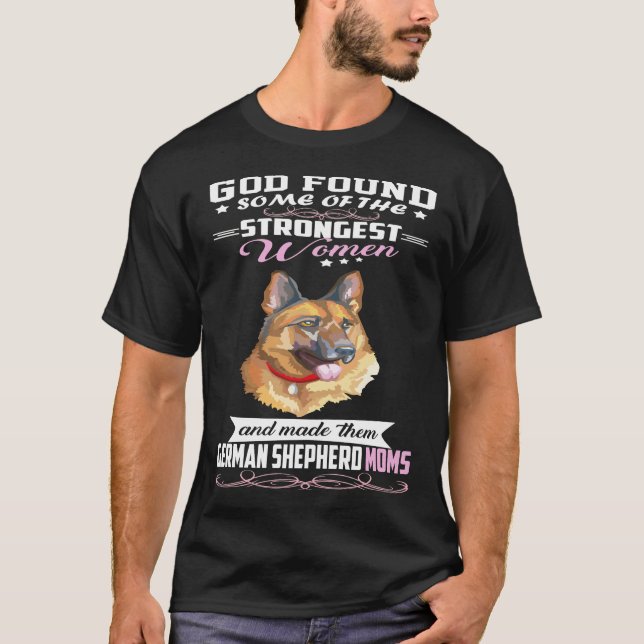 GSD070 - Die Mama der deutschen Hirten fand einige T-Shirt (Vorderseite)