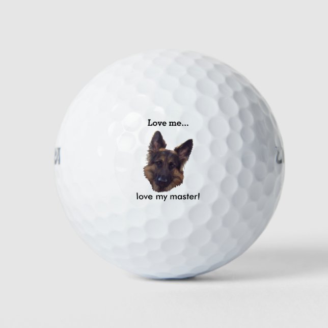GSD Golf Ball, "Liebe, Liebe mein Meister". Golfball (Vorderseite)