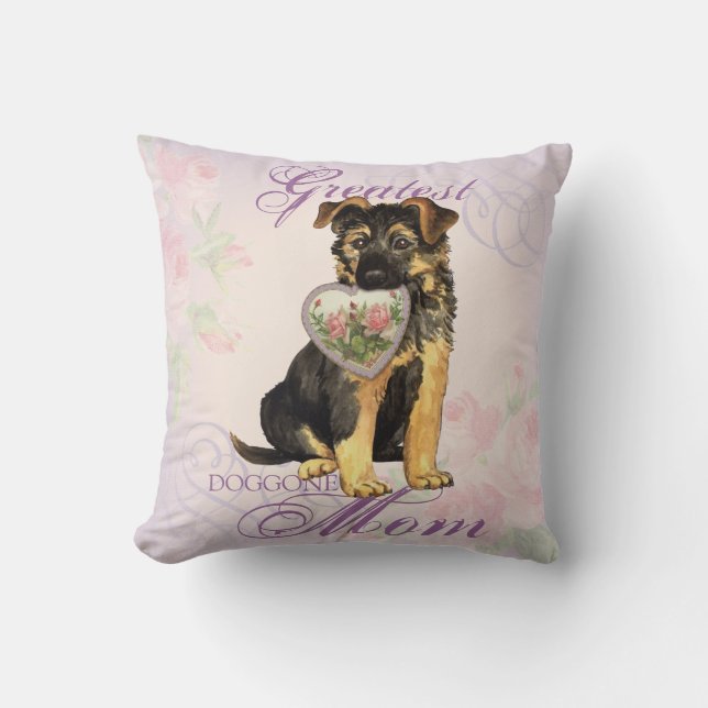 GSD-Herz-Mama Kissen (Vorderseite)
