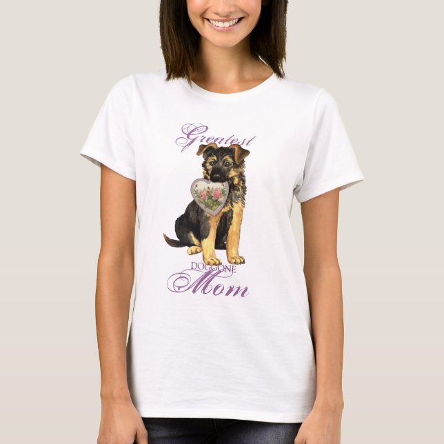 GSD Herz-Mama T-Shirt (Vorderseite)