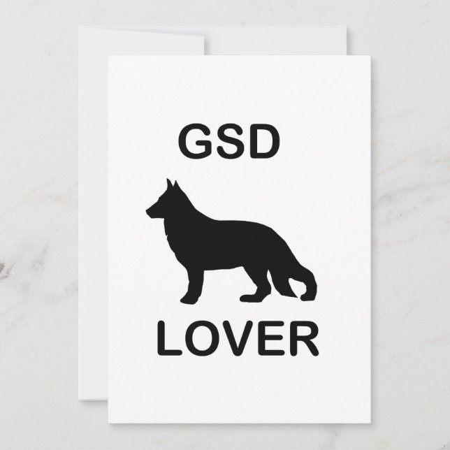 GSD Lover Einladung (Vorderseite)