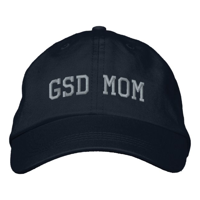 GSD Mama German Shepherd Dog Mama Athletic Bestickte Baseballkappe (Vorderseite)