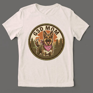 GSD-Mutter Tri-Blend-T-Shirt Deutscher Schäferhund Tri-Blend Shirt