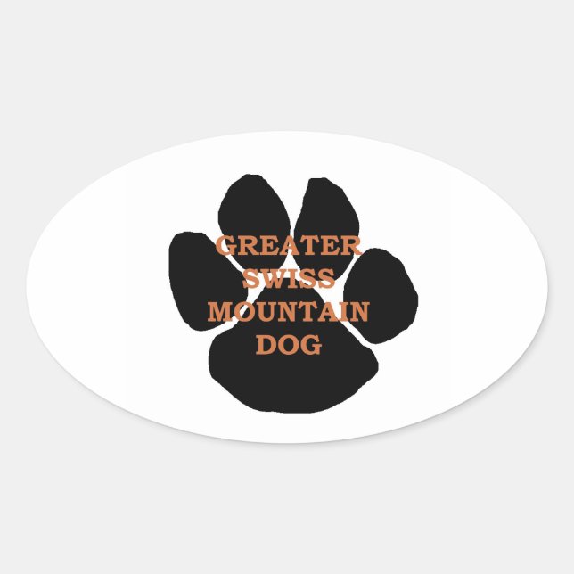 gsmd name paw ovaler aufkleber (Vorderseite)