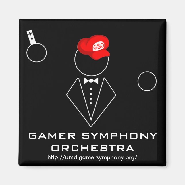 GSO Black Magnet Square (Vorne)