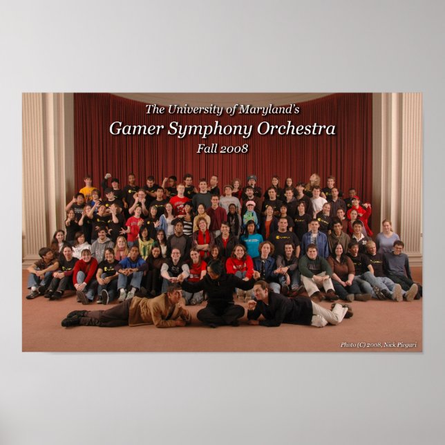 GSO Fall '08 Group Photo (Silly) Poster (Vorne)