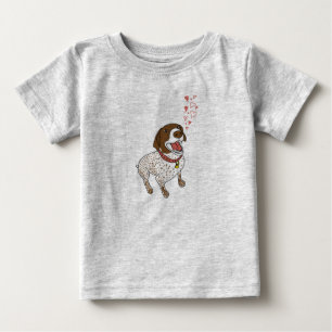 Gsp-Herz-Baby-Spielanzug Baby T-shirt