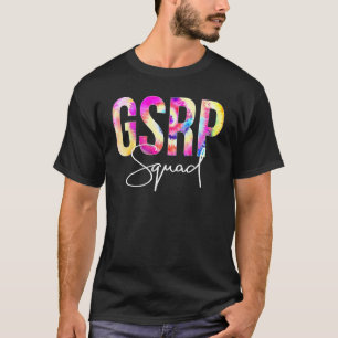 GSRP-Squad-Gefärbte Krawatte zurück zur schulische T-Shirt