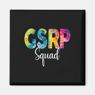 Gsrp Squad Tie Dye Zurück zur Schule Frauen Anerke Magnet